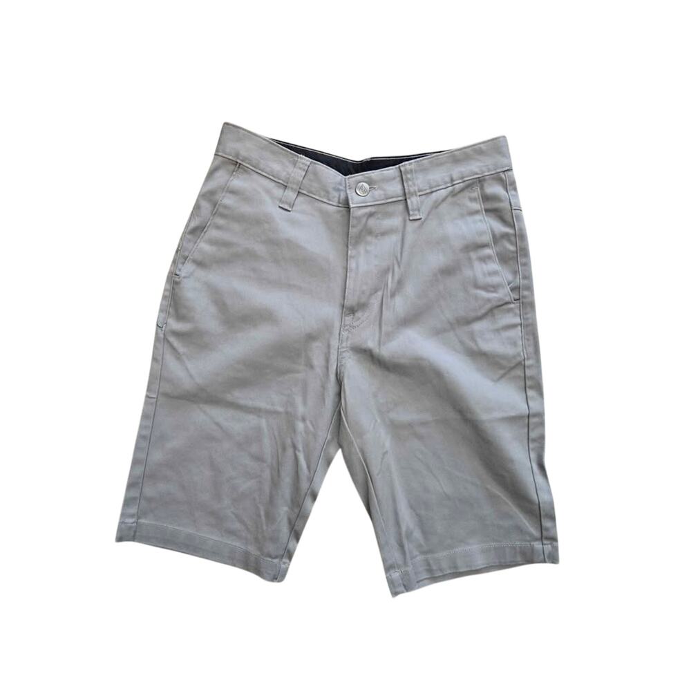 Volcom Vorta Modern Stretch‎ Chino Shorts Grey Skate Casual New Size 28
